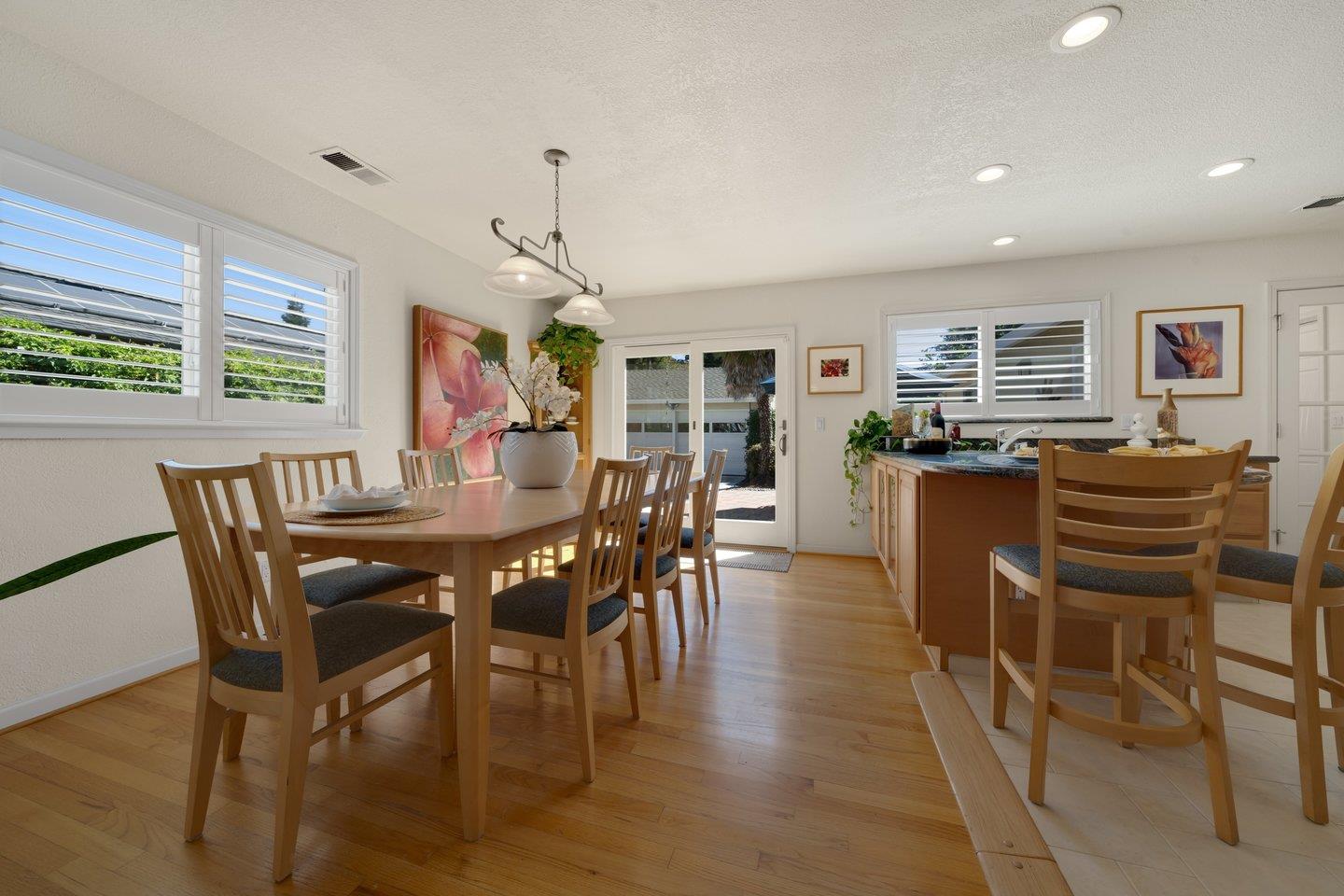 78 Cherry Lane Campbell, CA 95008 - Photo 24 of 49 a view of a dining room with furniture window and wooden floor