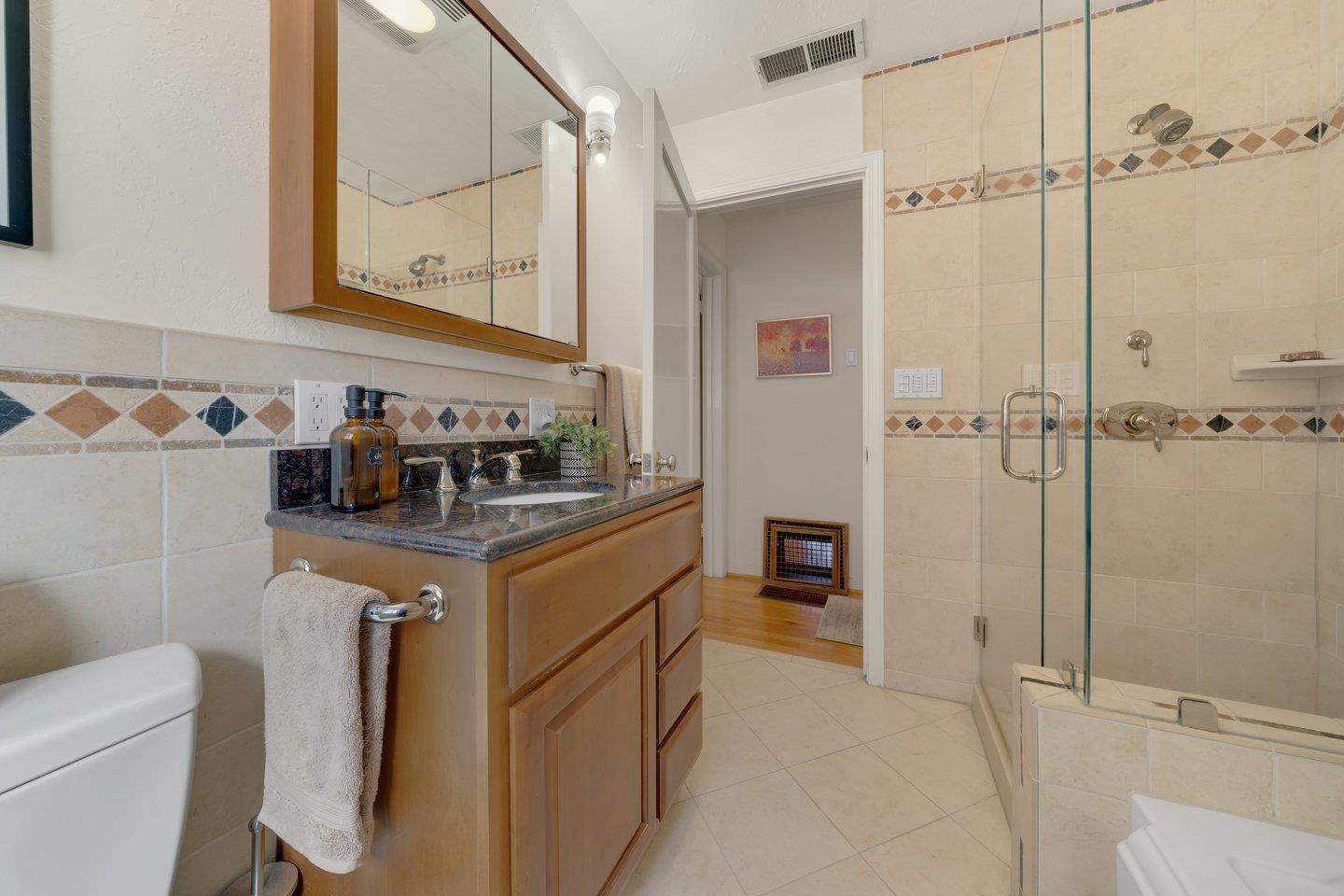 78 Cherry Lane Campbell, CA 95008 - Photo 34 of 49 a bathroom with a sink a toilet and shower