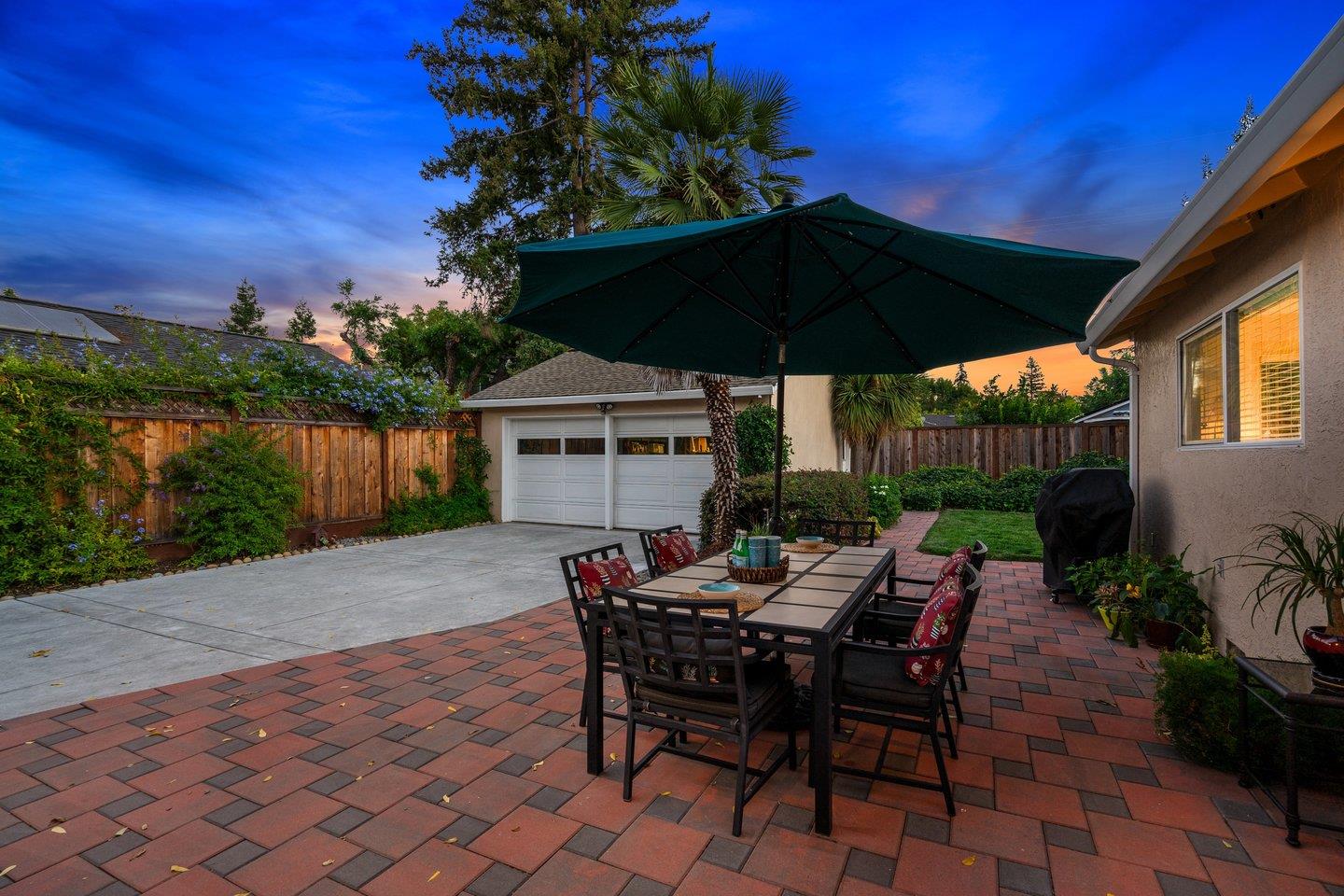 78 Cherry Lane Campbell, CA 95008 - Photo 47 of 49 a view of a table and chairs in patio