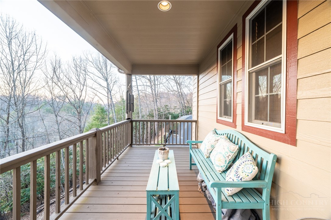 126 Moore Mountain Road Vilas, NC 28692 - Photo 33 of 41 a view of a balcony with furniture