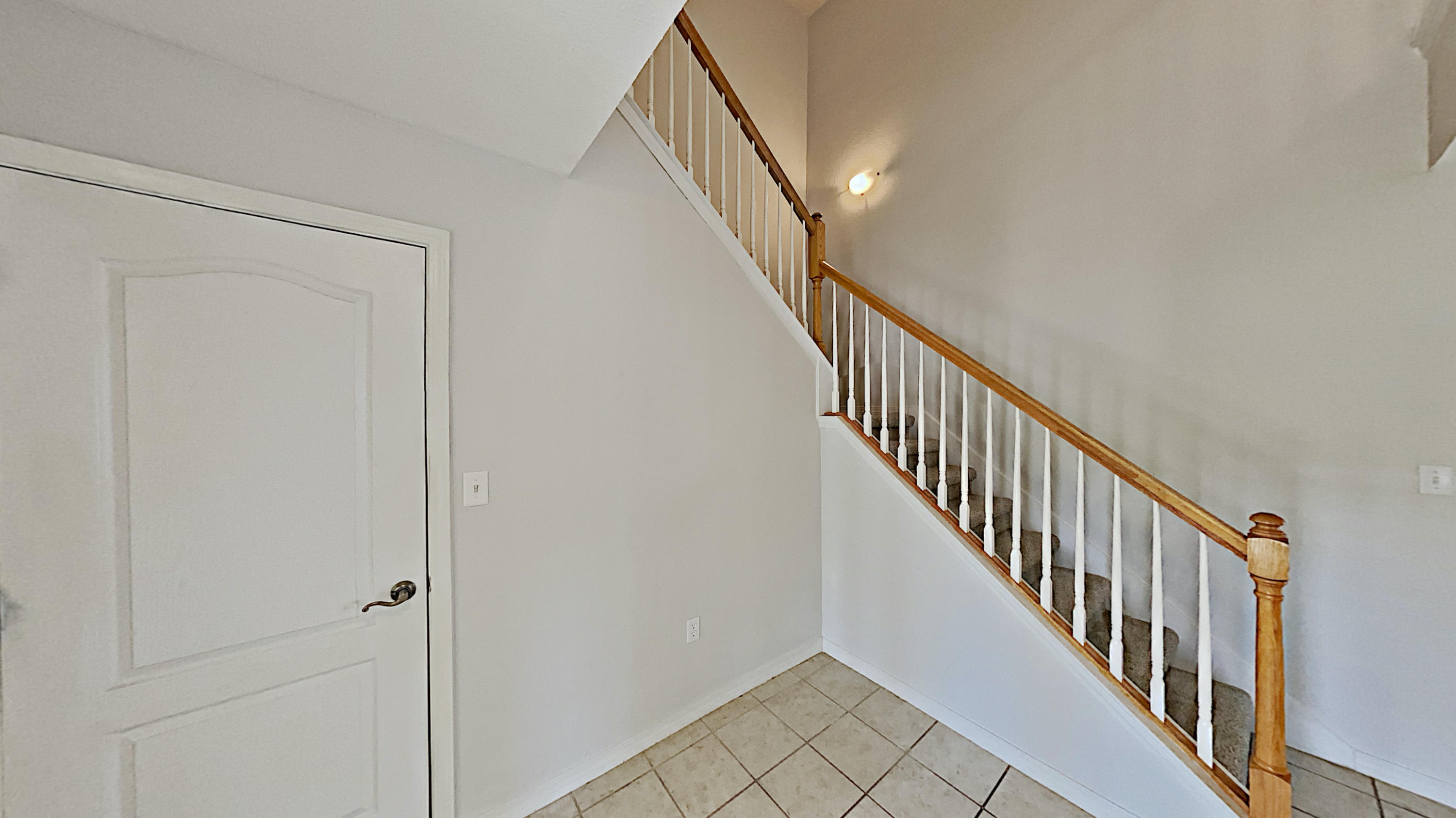 113 Red Maple Court Santa Rosa Beach, FL 32459 - Photo 15 of 36 a view of staircase with wooden floor and white walls