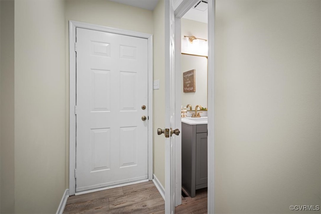 6920 Belmont Road Chesterfield, VA 23832 - Photo 23 of 50 Entryway with light hardwood / wood-style floors