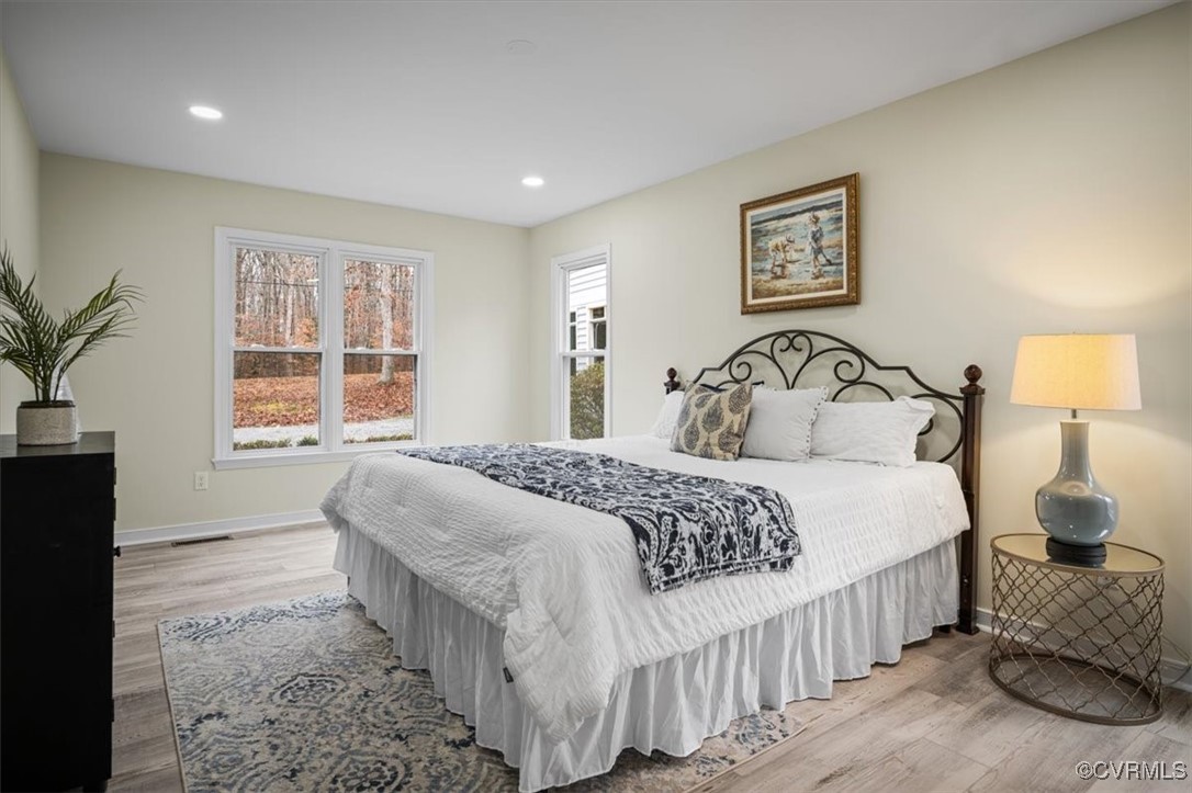 6920 Belmont Road Chesterfield, VA 23832 - Photo 25 of 50 Bedroom with light hardwood / wood-style flooring