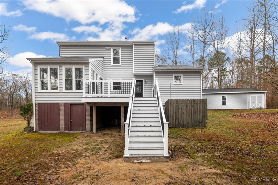 6920 Belmont Road Chesterfield, VA 23832 - Photo 47 of 50 Rear view of house with a deck
