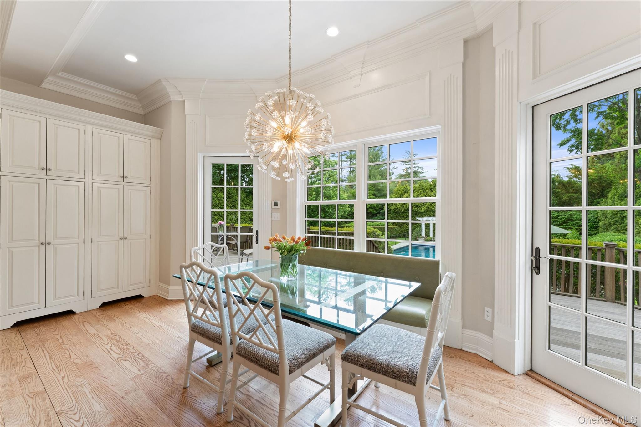 64 Stratton Road Scarsdale, NY 10583 - Photo 8 of 49 Breakfast area with french doors to deck ideal for indoor and outdoor entertaining