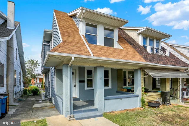a front view of a house
