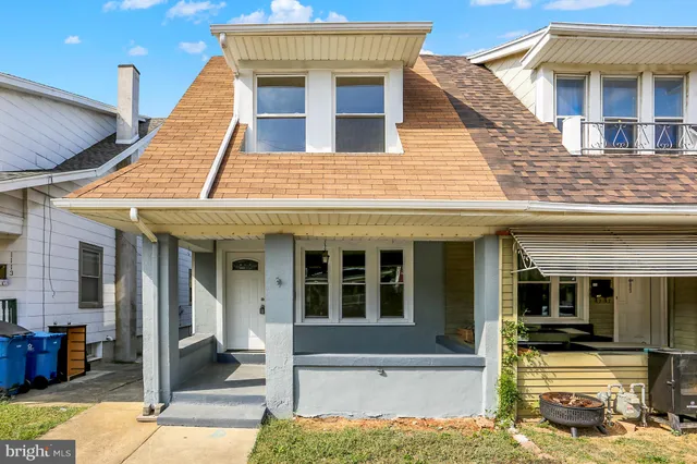 a front view of a house