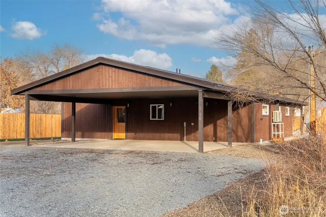a front view of a house