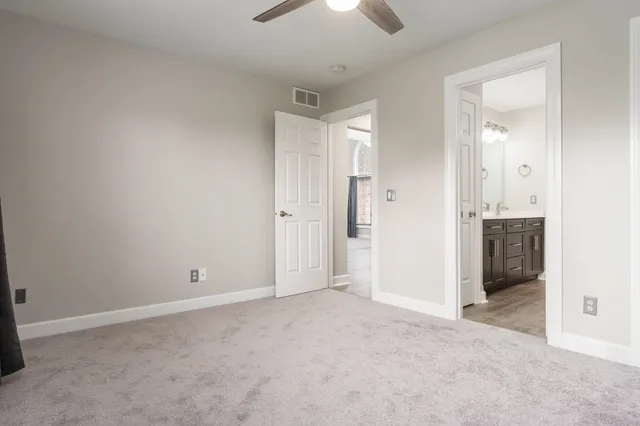 a view of an empty room