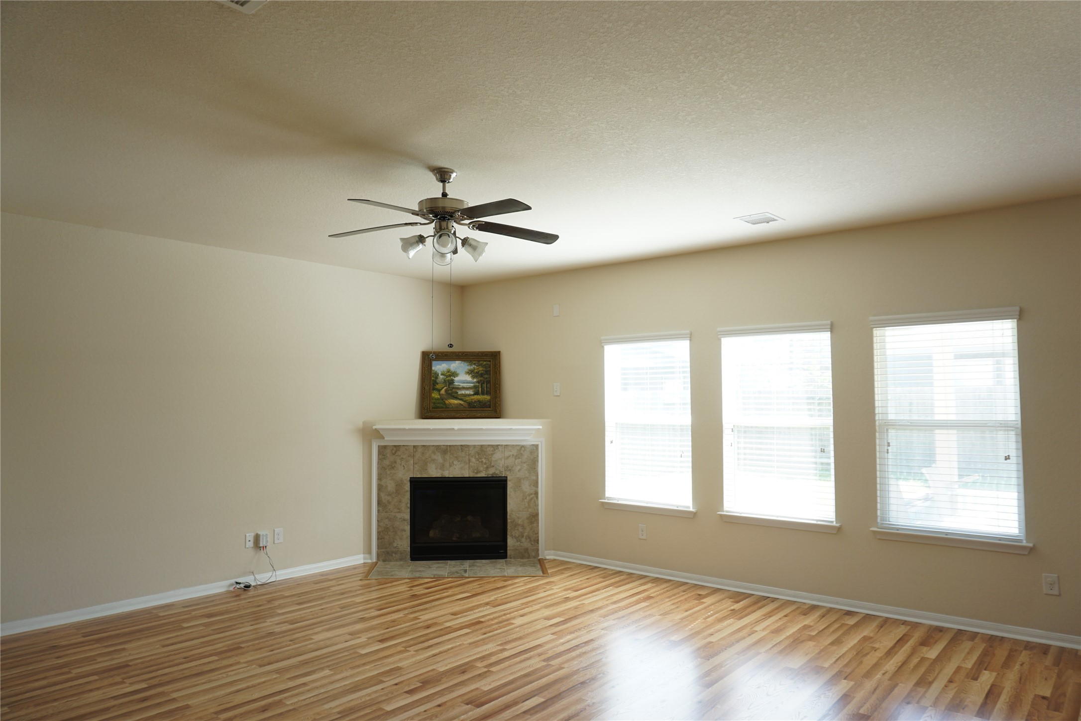 10615 North Chestnut Street Tomball, TX 77375 - Photo 4 of 15 a view of an empty room with a window and fireplace