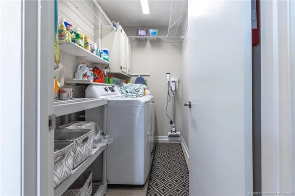 a room with storage and utility