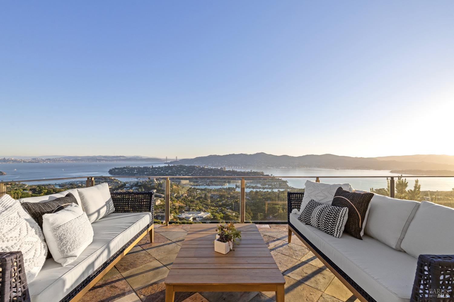 117 Sugarloaf Drive Tiburon, CA 94920 - Photo 4 of 5 a view of city from balcony with seating space