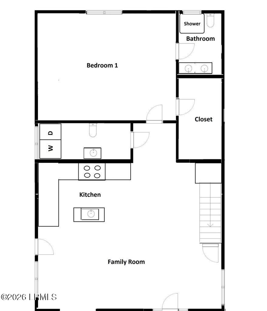 323 Capers Road Walterboro, SC 29488 - Photo 34 of 35 sketch1st floor