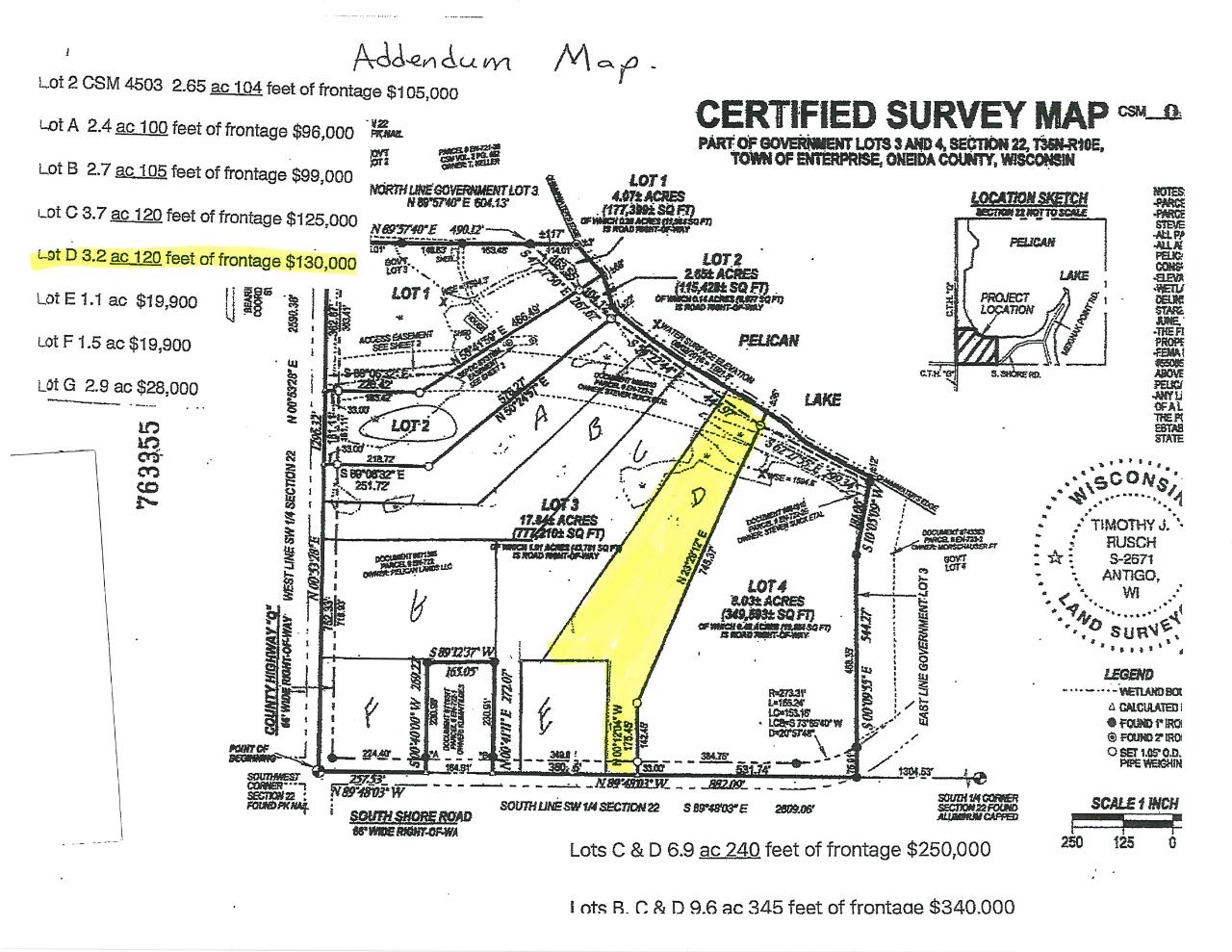 Lot 8 Shore Road Pelican Lake, WI 54463 - Photo 13 of 13 Gallery Image 13