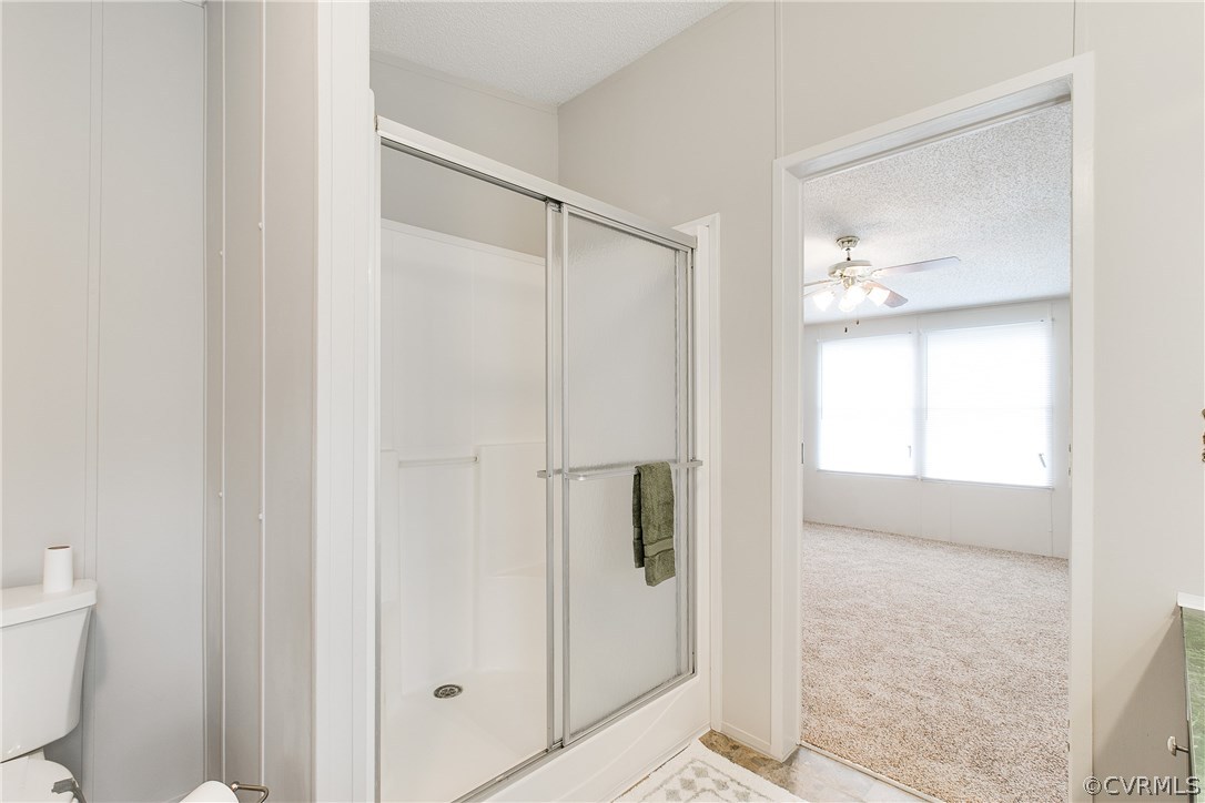 3464 Cedar Plains Road Sandy Hook, VA 23153 - Photo 32 of 43 a bathroom with a shower and a toilet