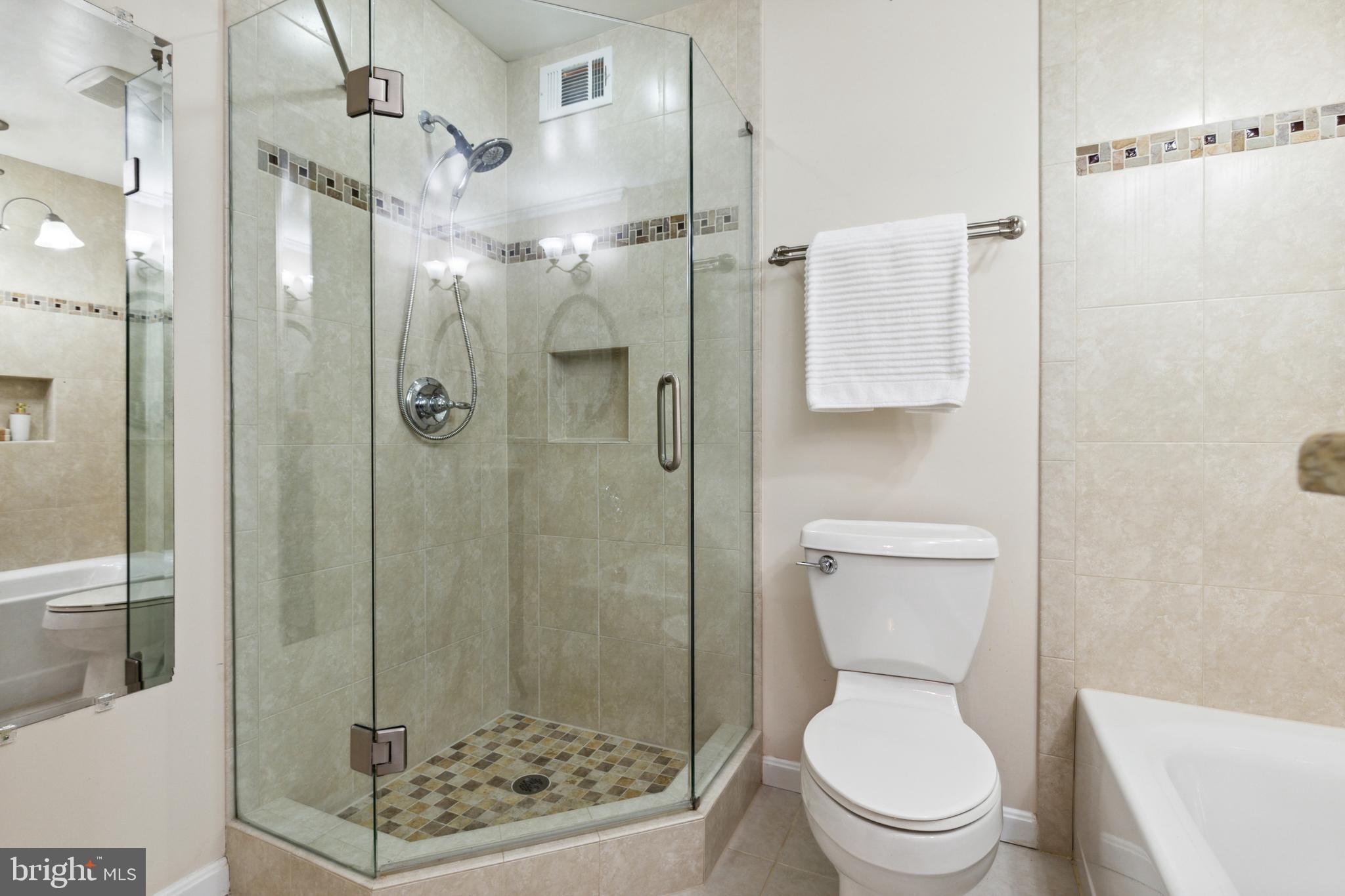5124 Pheasant Ridge Road Fairfax, VA 22030 - Photo 23 of 53 Beautiful glass-doored shower