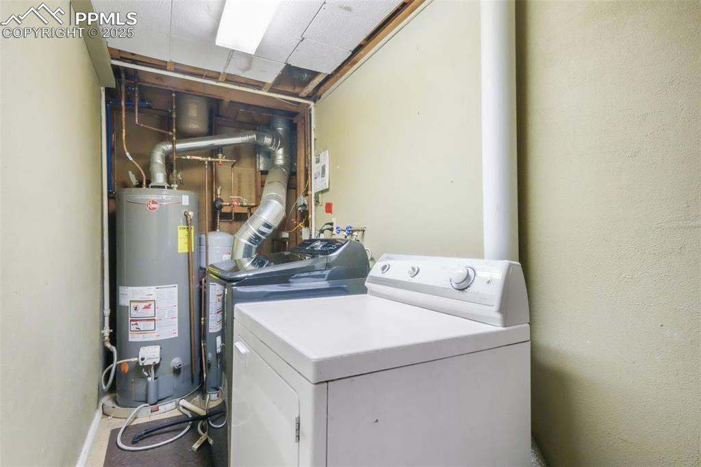 6802 Galley Road Colorado Springs, CO 80915 - Photo 33 of 50 a utility room with dryer and washer