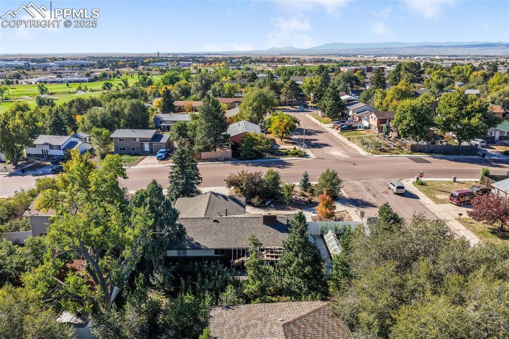 6802 Galley Road Colorado Springs, CO 80915 - Photo 46 of 50 an aerial view of residential houses with outdoor space