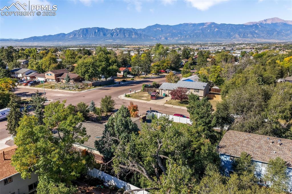 6802 Galley Road Colorado Springs, CO 80915 - Photo 47 of 50 an aerial view of residential house with an outdoor space and seating