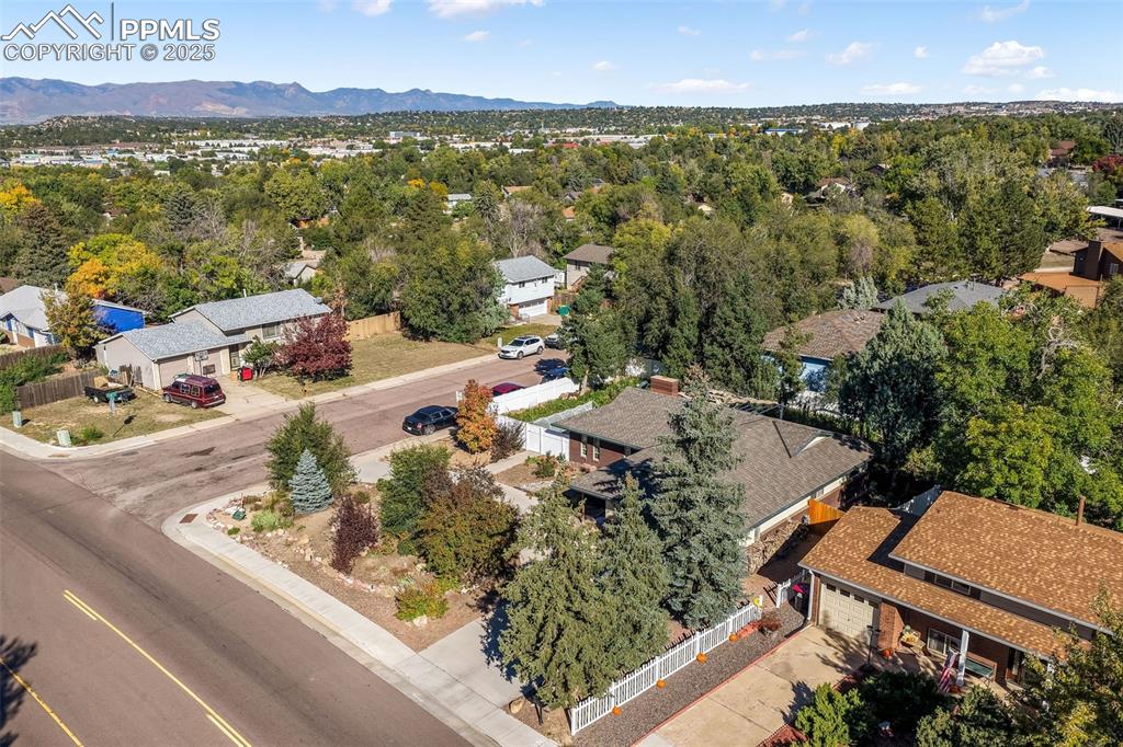 6802 Galley Road Colorado Springs, CO 80915 - Photo 50 of 50 an aerial view of residential houses with outdoor space