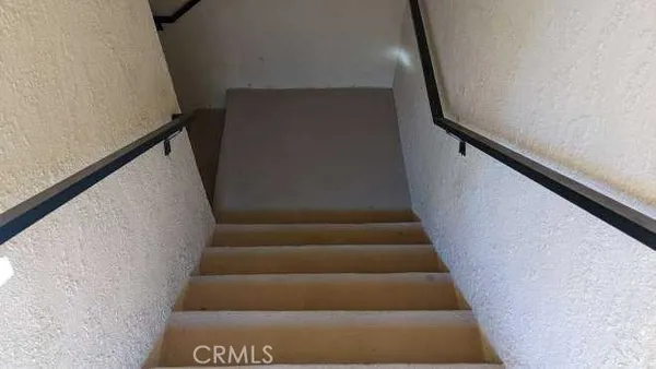 a view of stairs