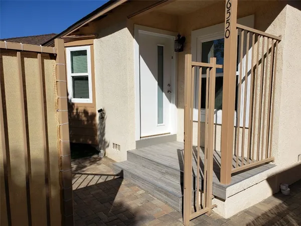 a backyard of a house