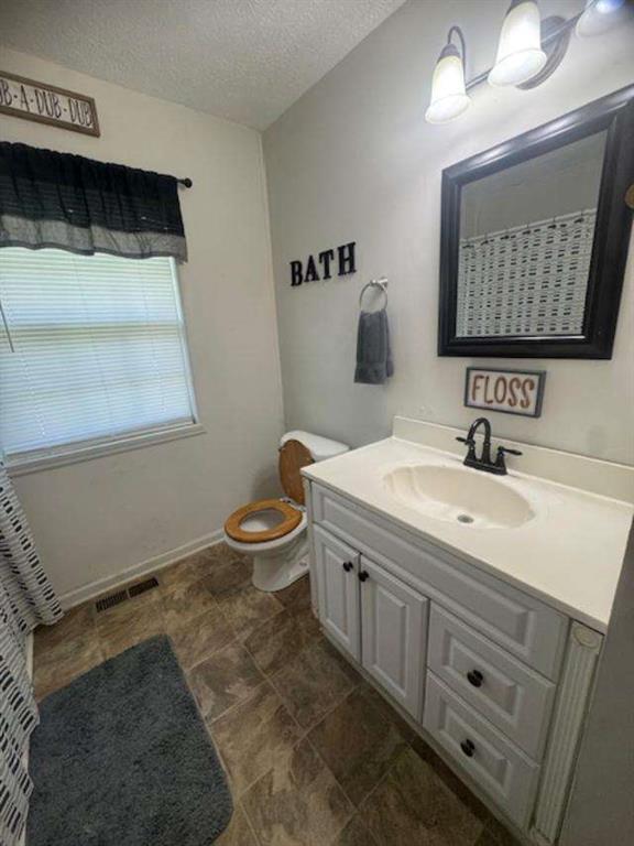 45 Plainview Street Rockmart, GA 30153 - Photo 14 of 24 a bathroom with a sink a toilet and mirror