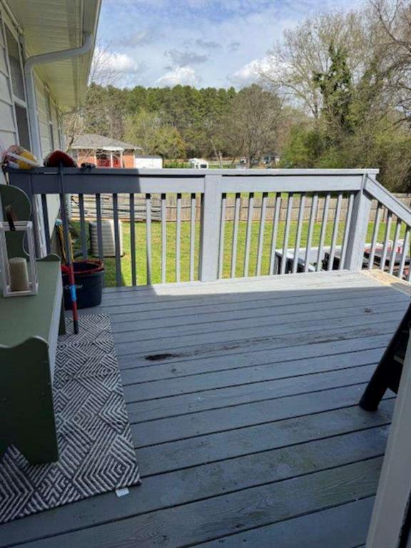 45 Plainview Street Rockmart, GA 30153 - Photo 19 of 24 a view of a wooden deck