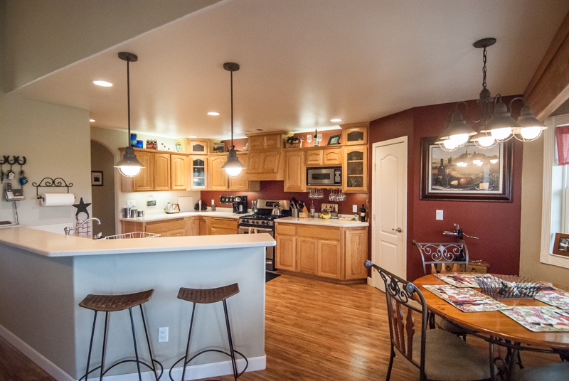 5890 Deschutes Road Anderson, CA 96007 - Photo 14 of 24 Open Kitchen Breakfast Bar and dining