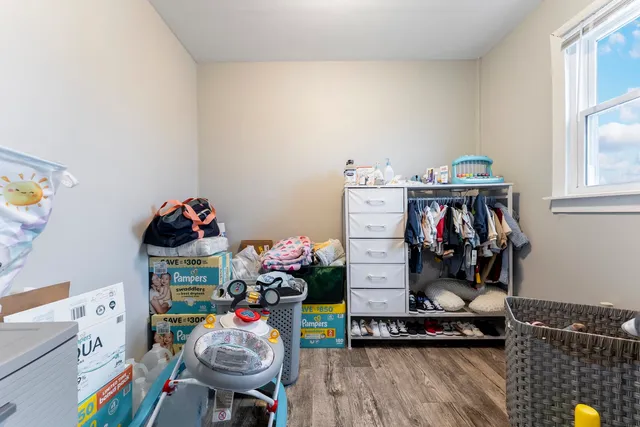 a view of play room with toys and toys