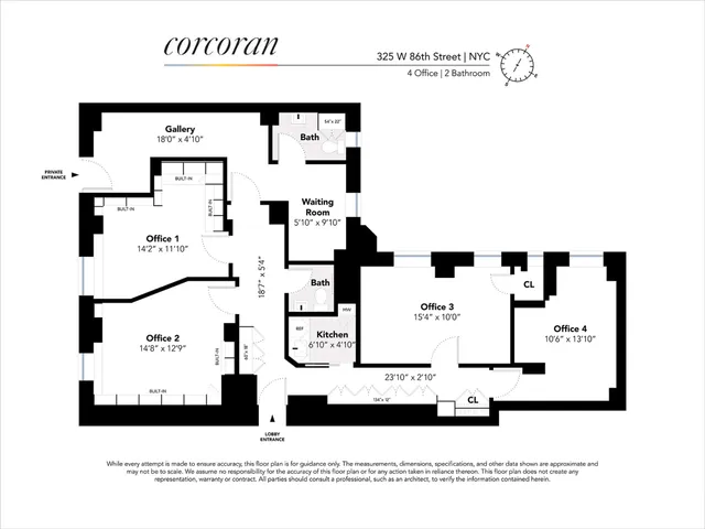 $699,000 | 325 West 86th Street, Unit 1B | Upper West Side