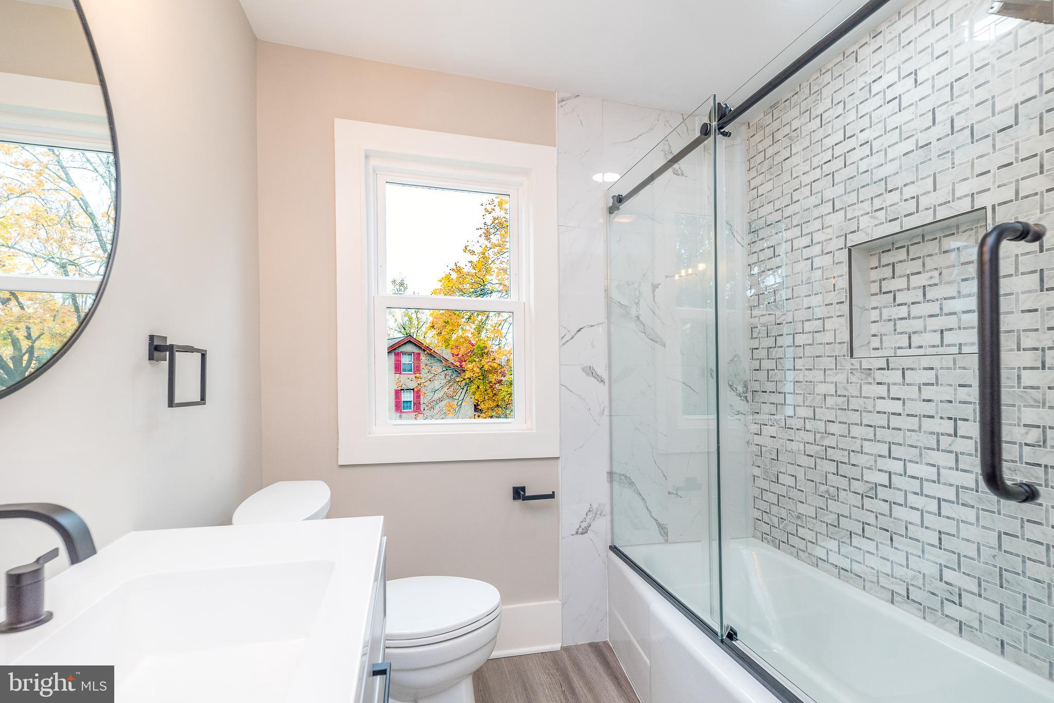 343 Pawlings Road Phoenixville, PA 19460 - Photo 26 of 33 Remodeled Upstairs Full Bath with Tiled Shower