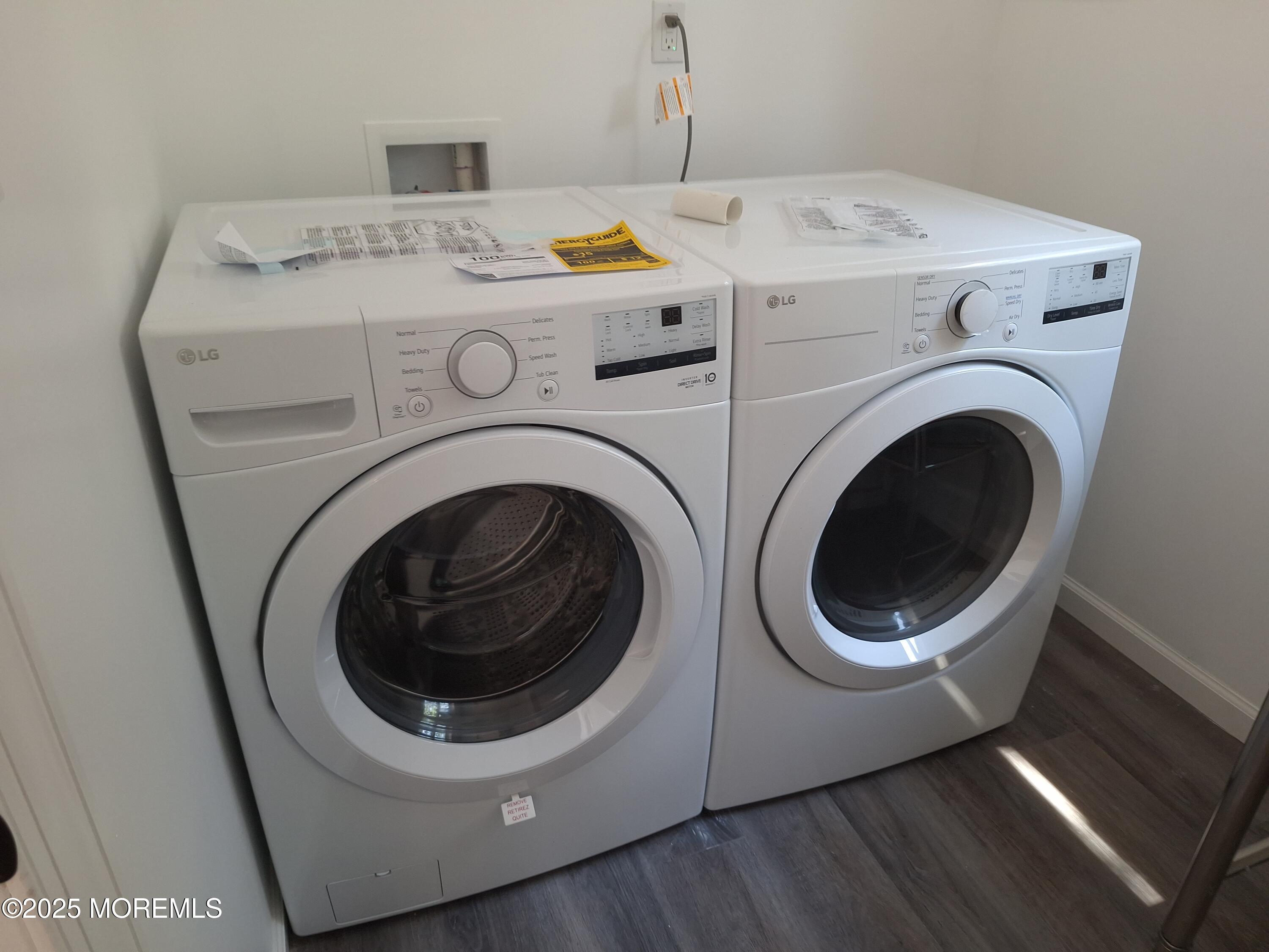 414 Oak Tree Road Freehold, NJ 07728 - Photo 11 of 25 a utility room with dryer and washer