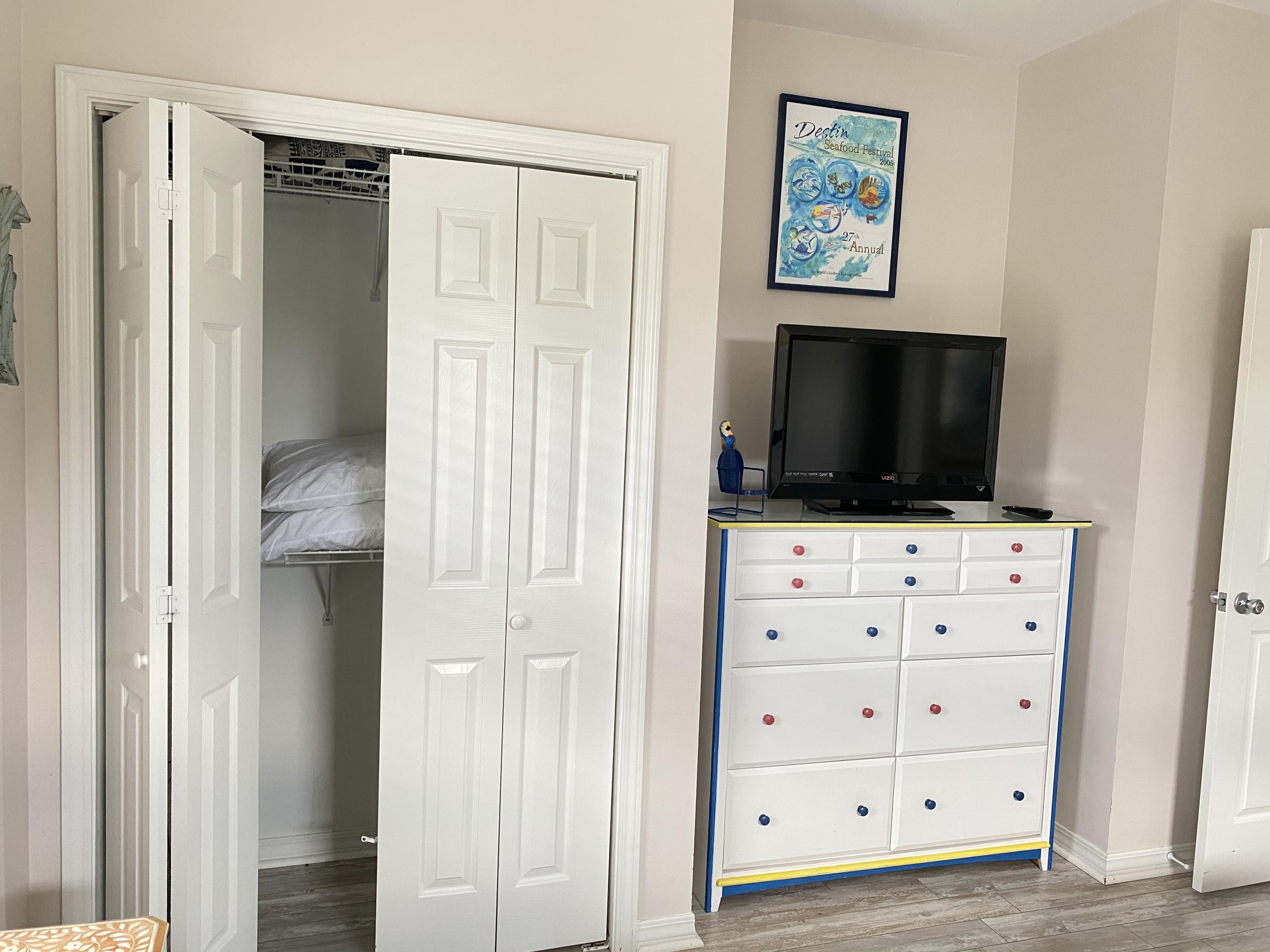 57 Emerald Dunes Circle Santa Rosa Beach, FL 32459 - Photo 13 of 26 a view of bedroom with flat screen tv