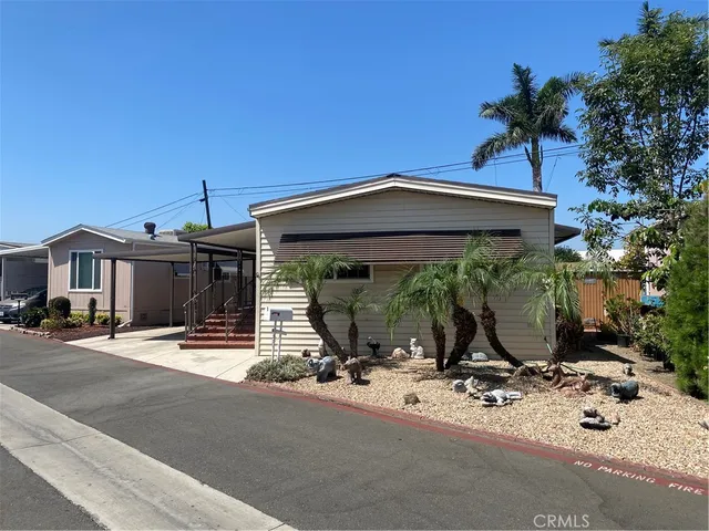 a view of a house with a patio