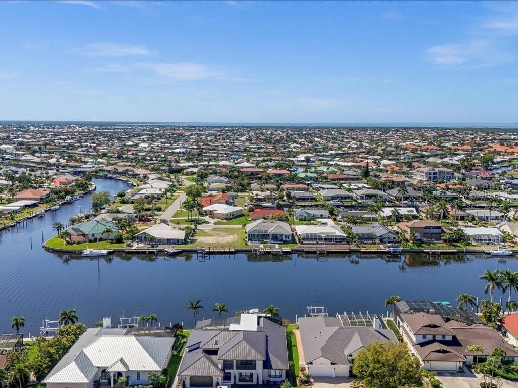 2120 Gulfview Road Punta Gorda, FL 33950 - Photo 5 of 6 an aerial view of a house with a ocean view