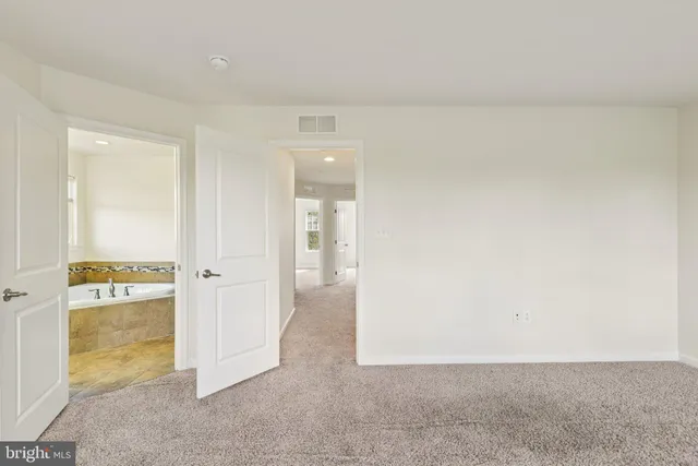 a view of an empty room