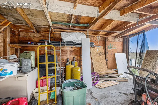 a view of storage and utility room