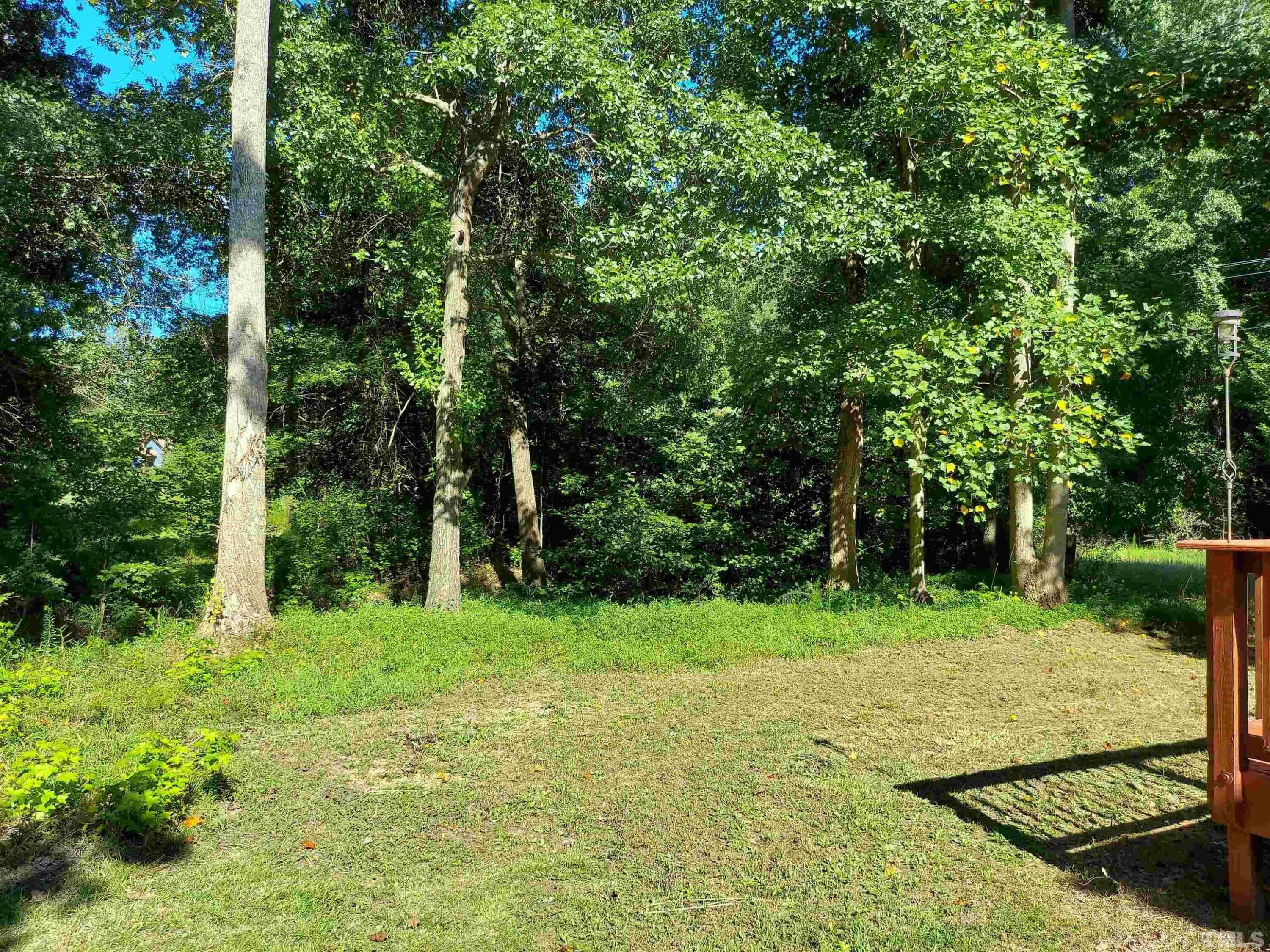 224 Crossfire Road Holly Springs, NC 27540 - Photo 37 of 43 a view of a backyard with large trees