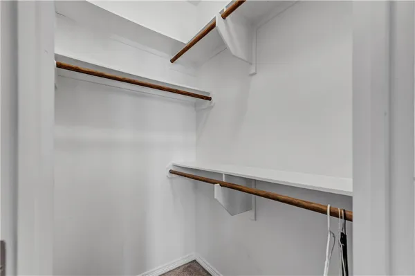 a close view of closet