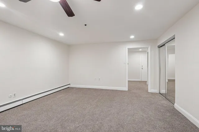 a view of an empty room