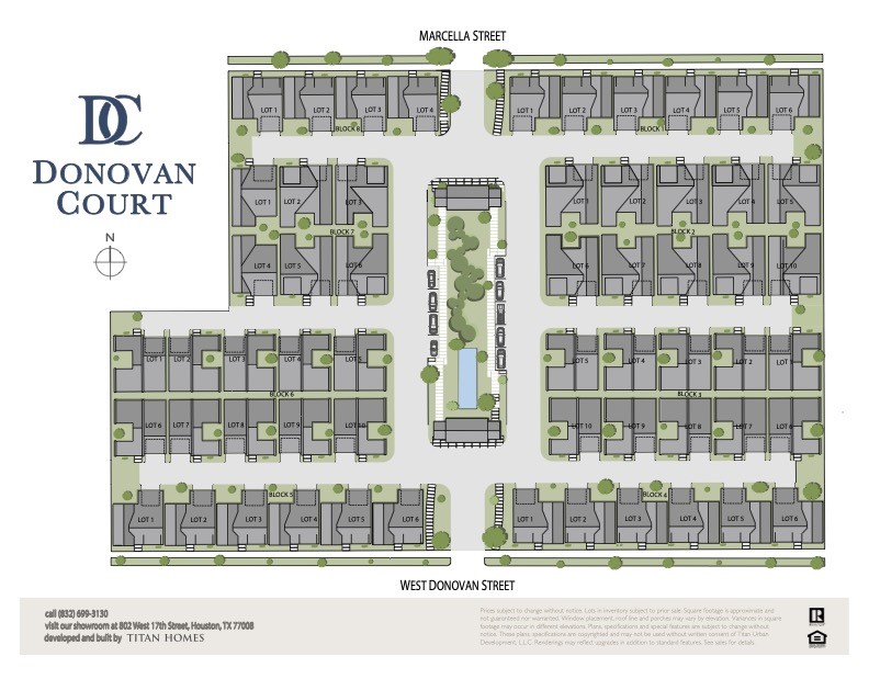 5317 Lambeth Riverside Drive Houston, TX 77091 - Photo 25 of 28 Donovan Court Site Plan