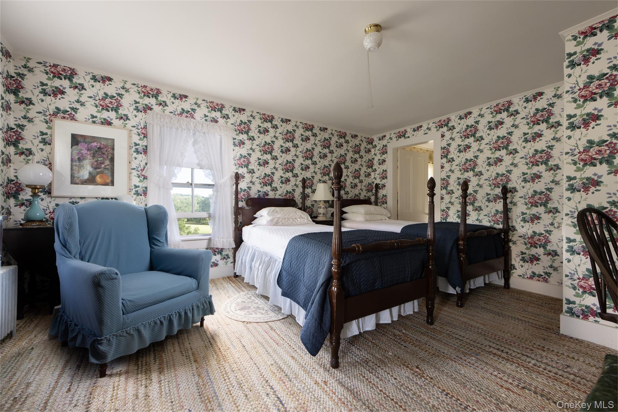 49 Crumley Van Vactor Road Ferndale, NY 12734 - Photo 41 of 50 Bedroom with wallpapered walls