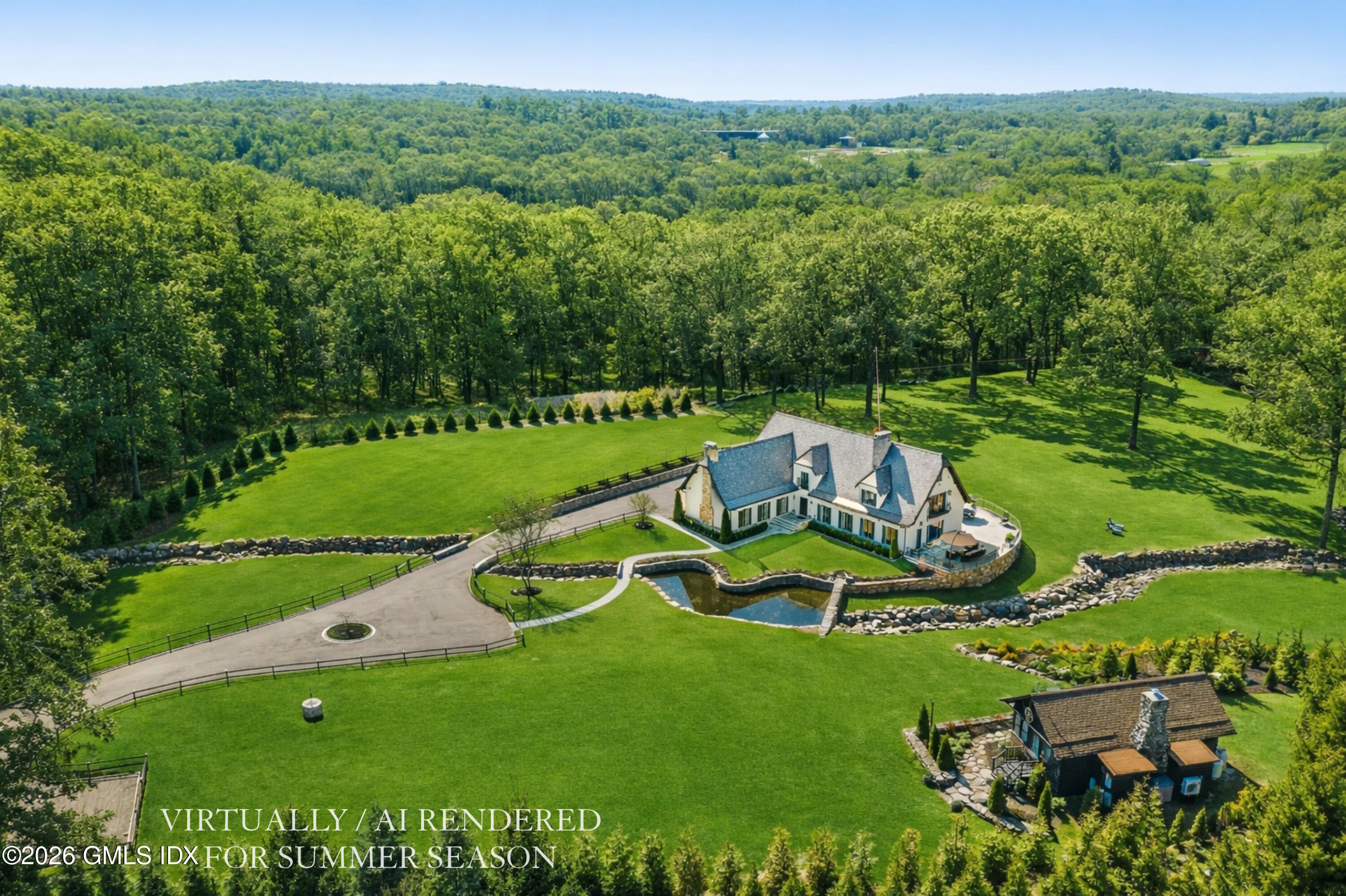 6 Carpenters Brook Road Greenwich, CT 06831 - Photo 1 of 71 1.17 Aerial Exterior Summer
