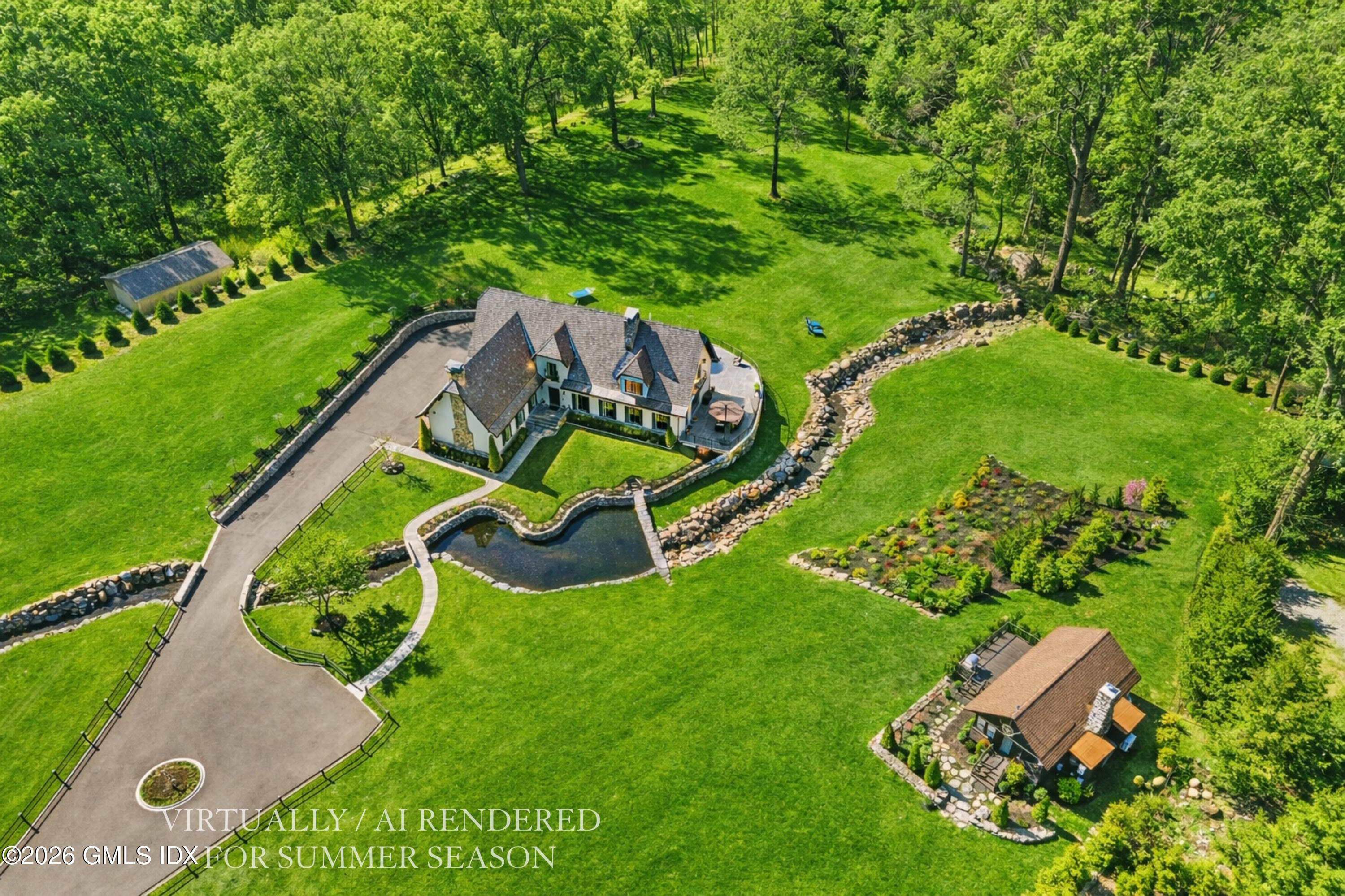 6 Carpenters Brook Road Greenwich, CT 06831 - Photo 3 of 71 1.21 Aerial Exterior (3) SUMMER