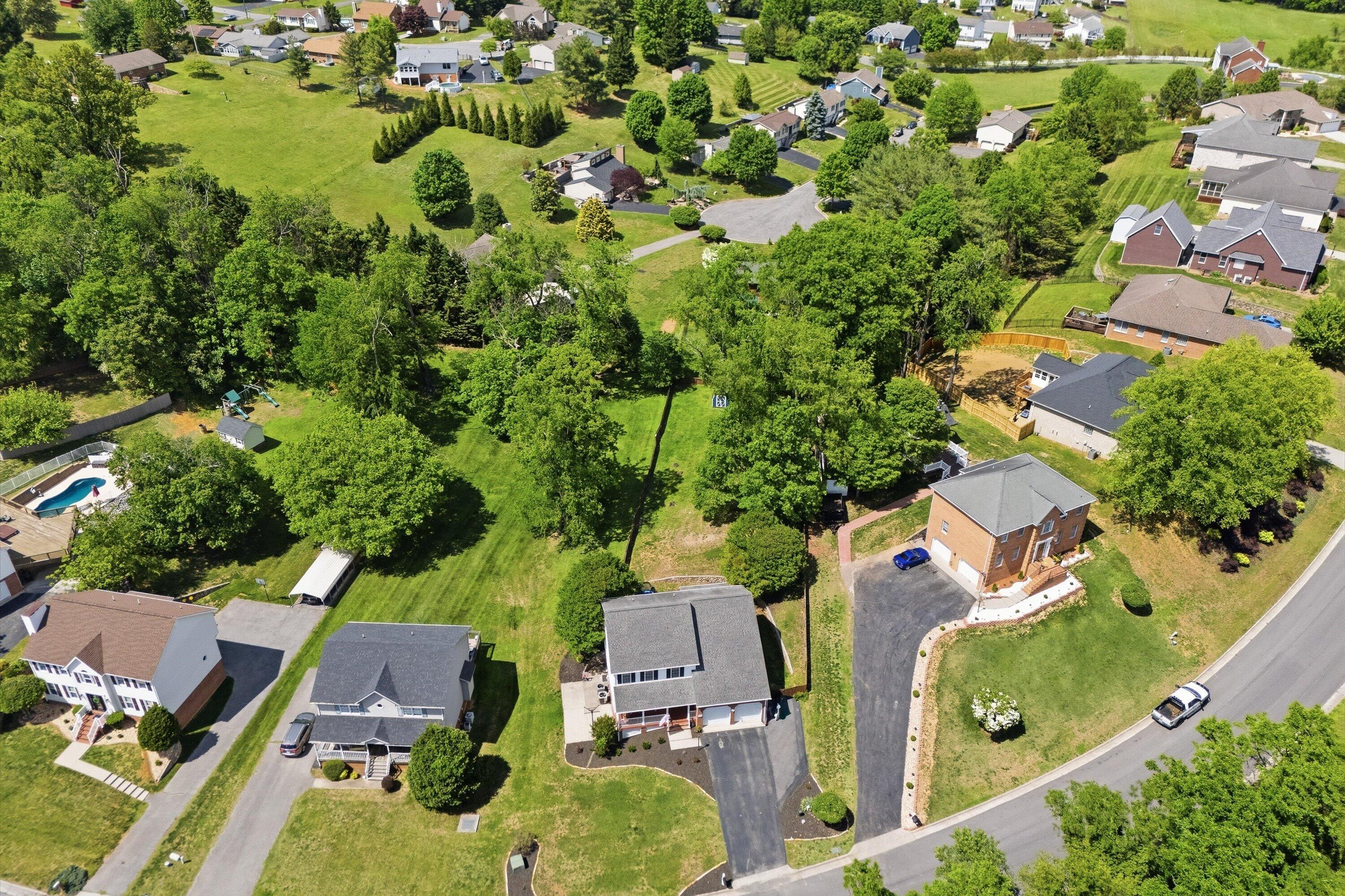 3808 Rte 3004 Roanoke, VA 24012 - Photo 42 of 44 Drone Shot above the home