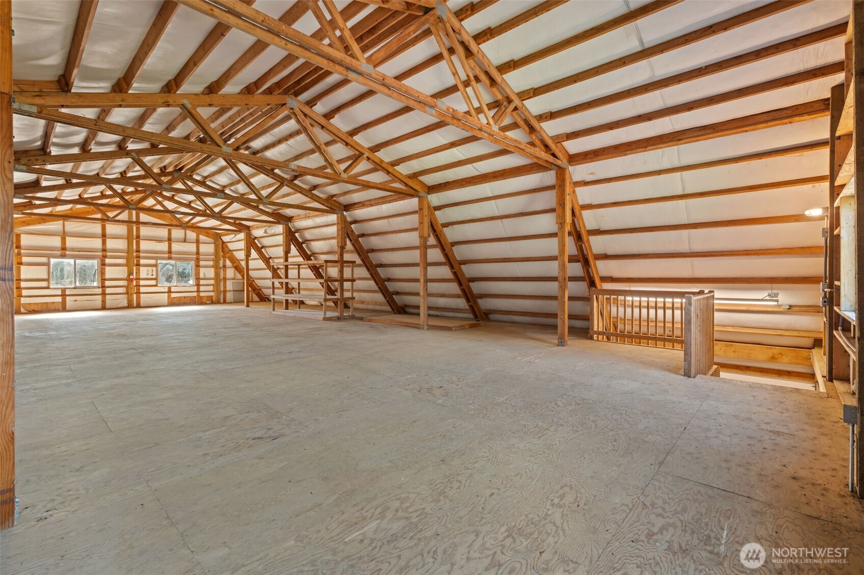 301 Russell Road Winlock, WA 98596 - Photo 31 of 40 a view of an empty room with a staircase
