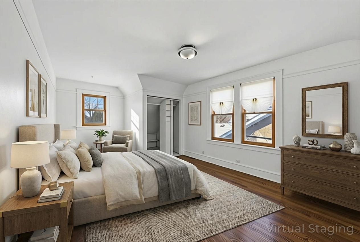 314 Elm Street Lombard, IL 60148 - Photo 14 of 43 a spacious bedroom with a large bed and a dresser