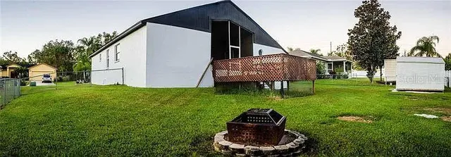 a house view with a garden space