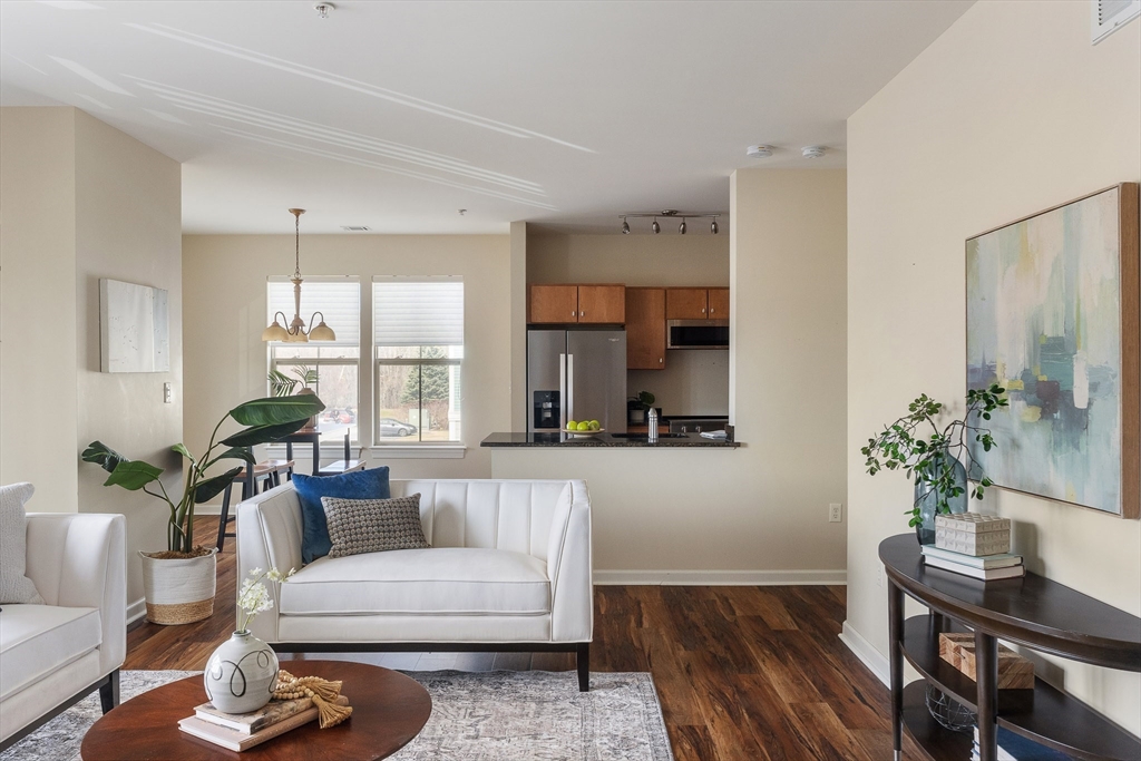 4 Repton Place, Unit 4213 Watertown, MA 02472 - Photo 3 of 19 a living room with furniture and a potted plant